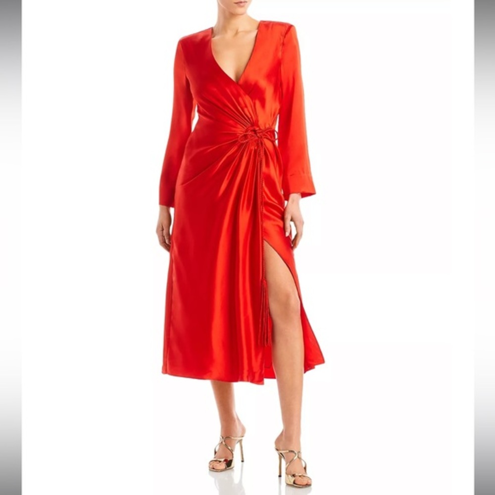 Cinq à Sept Red Midi Dress
